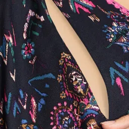 Secret Wish Floral Navy Blue Maternity Kaftan image 4