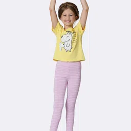 Van Heusen Girls Friends AOP Allover Print Power Plus Super Soft Leggings image 3