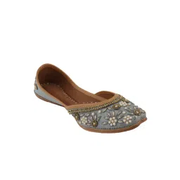 SCENTRA Inaya Threadwork Juttis Blue-picture-31