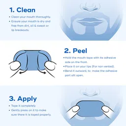 BREATH FIX Mouth Tape | Supports Nasal Breathing | Enhances Sleep | Hypoallergenic Adhesive | Skin-Friendly & Comfortable | CDSCO Approved | 30 Tapes image 4