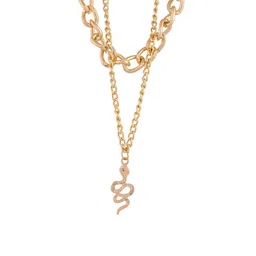 Voylla Brass Gold-Plated Stone Studded Necklace image 4