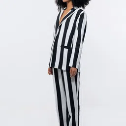 SOTBELLA Striped Shawl Neck Blazer & Trousers image 4