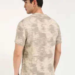 Calvin Klein Jeans Men FADED LIGHT AOP Round Neck Cotton T-shirt image 5