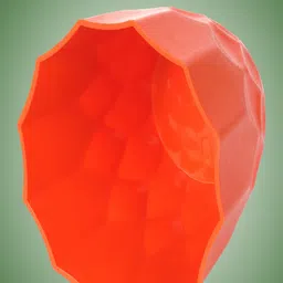 Kuber Industries Orange 6 Pieces Textured Flower Planters image 2