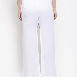 Clora Creation Women Pack Of 2 Pink & White Solid Palazzos image 5