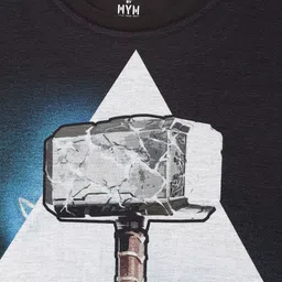 Marvel by Wear Your Mind Black Thor Printed Top image 4
