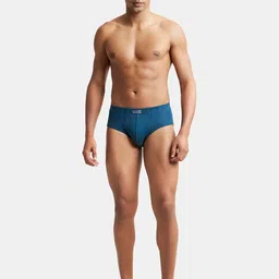 Jockey Men Super Combed Cotton Rib Solid Brief with Stay Fresh Properties 1009-0105 image 2