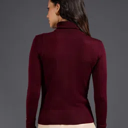 20Dresses Wine Round Neck Pullover Sweaters image 3