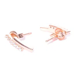Carlton London Rose Gold-Plated CZ-Studded Jewellery Set image 4
