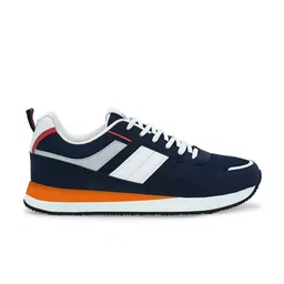 HRX by Hrithik Roshan Men Navy Colourblocked Mesh Lace-Up Sneakers image 4