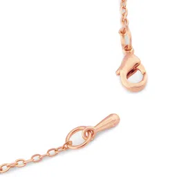MINUTIAE Rose Gold-Plated White Crystal Infinity Charm With Solitaire Anklet image 3