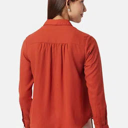 Annabelle by Pantaloons Tie-Up Neck Shirt Style Top image 4