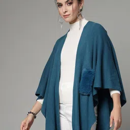 Mafadeny Open Front Longline Poncho image 4