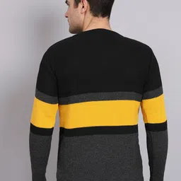 eWools Colourblocked Acrylic Wool Pullover Sweater image 4