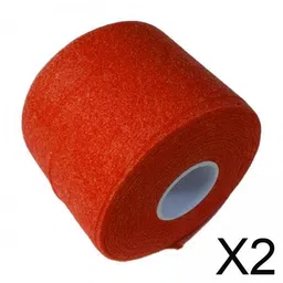 bnf® 2xBadminton Grip Cushion Wrap 22 Yards PU Tennis Racket Grip Tape Backing Film Orange | Tennis & Racquet Sports | Tennis | Grips image 2