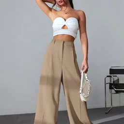 Next One Women Smart High-Rise Easy Wash Stretchable Trousers image 4