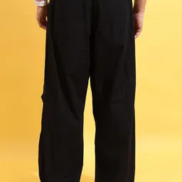 HIGHLANDER Men Cotton Parachute Drop Crotch Relaxed Baggy Fit Cargo Jogger Trousers image 4