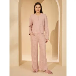 Sweet Dreams Mauve Solid T-shirt and Pyjama image 4