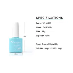 VENALISA Gel Polish Soak Off UV & LED Nail Polish 7.5 ml - VIP4-729 image 2