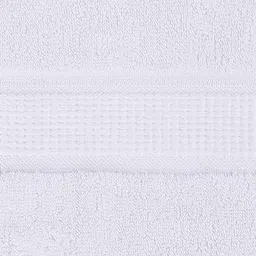 Kuber Industries 4 Pcs White 120 GSM Cotton Bath Towels image 4