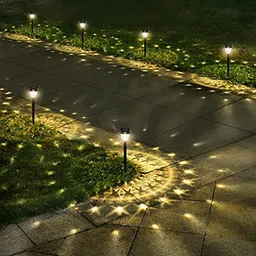 FOX & FERN Solar Decorative Pathway Lights Super Bright Solar Lights Outdoor Waterproof Dusk to Dawn Up to 8-10 Hrs Auto On/Off, LED Landscape Lighting (Pack of 2) GAXLTD-943 image 1