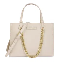 Hamster London Pastel Promise Handbag with Detachable Strap- Cream (M)-image-6
