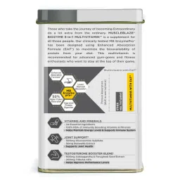 MuscleBlaze MB Biozyme Daily Multivitamin | 90 Tablets | Vitamins & Minerals | Testosterone Booster | Joint Blend image 4