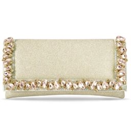Peora Clutch Purses for Women Wedding Handmade Evening Party Bridal Clutch - C37G-picture-2