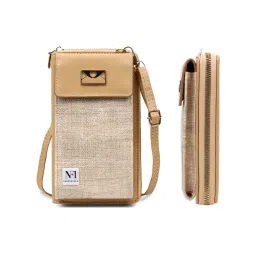 NFI Essentials Women's Mobile Cell Phone Holder Pocket Wallet Hand Purse Clutch Crossbody Sling Bag-image-10