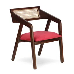 globally indian Ashlyn Accent Chair in Red Colour image 2