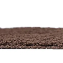 luxe home international Coffee Solids Microfiber Bath Mat - Set of 1 image 3