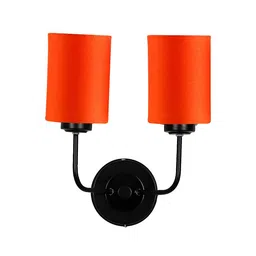 devansh Cormac Dual Orange cotton Wall mounted Lamp Iron Base image 3