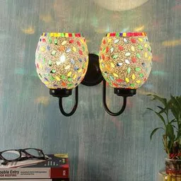 devansh Nathaniel Multicolor Glass Wall Light-picture-15