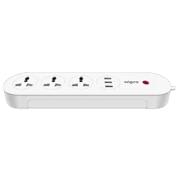 wipro 3 Sockets Smart Extension Board (Qualcomm Quick Charge 3.0, DSE3150, White)-picture-25