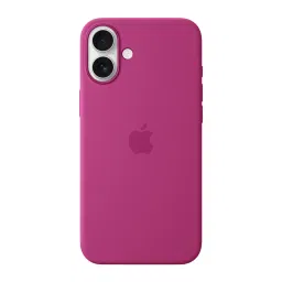Apple Soft Silicone Back Cover Apple iPhone 16 Plus (MagSafe Charging Support, Fuchsia) image 5