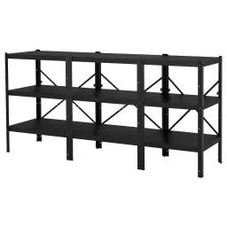 ikea bror Shelving unit, black, 234x55x110 cm-picture-28