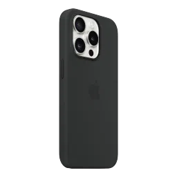 Apple Soft Silicone Back Cover for Apple iPhone 15 Pro (MagSafe Charging Support, Black) image 5