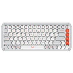 logitech POP Icon Keys Bluetooth Wireless Keyboard with Customizable Action Keys (Easy Switch Keys, Off White and Orange)-image-81