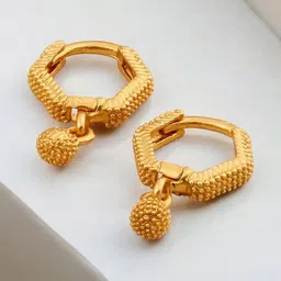 SHREE KRISHNA SHOPPING Unisex Gold-Plated Brass Earrings-picture-25