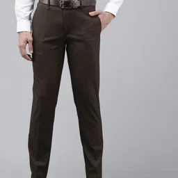 Van Heusen Men Slim Fit Formal Trousers-picture-36