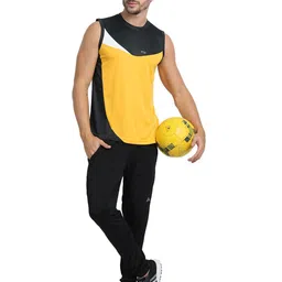 FTX Men Pack of 3 Colourblocked Round Neck T-shirts image 2