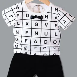 HELPOM Kids Pack Of 2 Printed Short Sleeves T-shirt With Shorts image 3