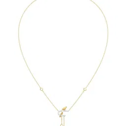 CANDERE A KALYAN JEWELLERS COMPANY 14Kt Gold Necklace With 0.1575 Carat Diamond - 3.94 g image 3