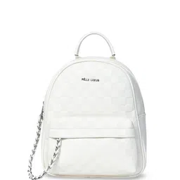 PELLE LUXUR Women Textured Small Backpack-image-71