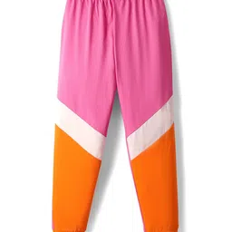 YK Girls Colourblocked Angel Sequence Work Pure Cotton Top With Jogger image 3