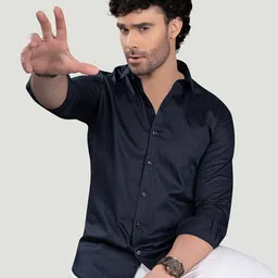 ALMATY Men Comfort Slim Fit Opaque Casual Shirt-picture-11