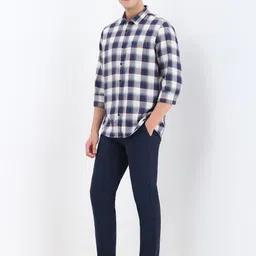 Allen Solly Men Custom Spread Collar Checked Cotton Casual Shirt image 5