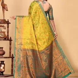 jayant creation Yellow Art Silk Barasi Sarees image 3