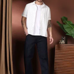 Kotty Men Relaxed Easy Wash Cargos Trousers image 3