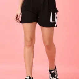 V-Mart Women Solid Mid-Rise Shorts-image-77